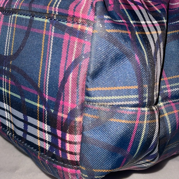 Coach Signature Tartan Plaid Tote – Style F20109 - Picture 5 of 11